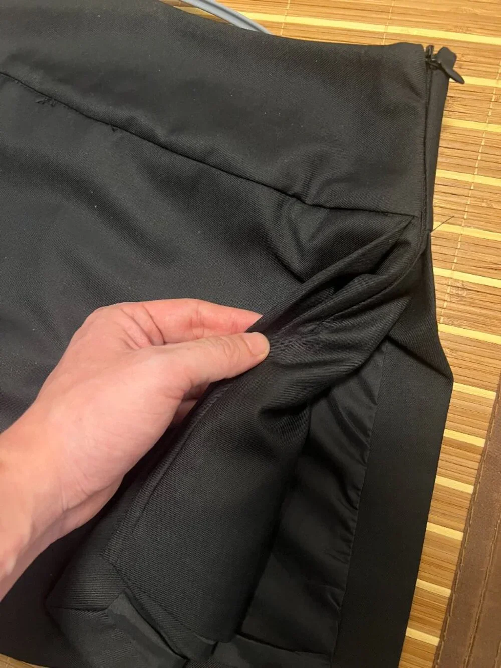 Prada women's black shorts-style skirt